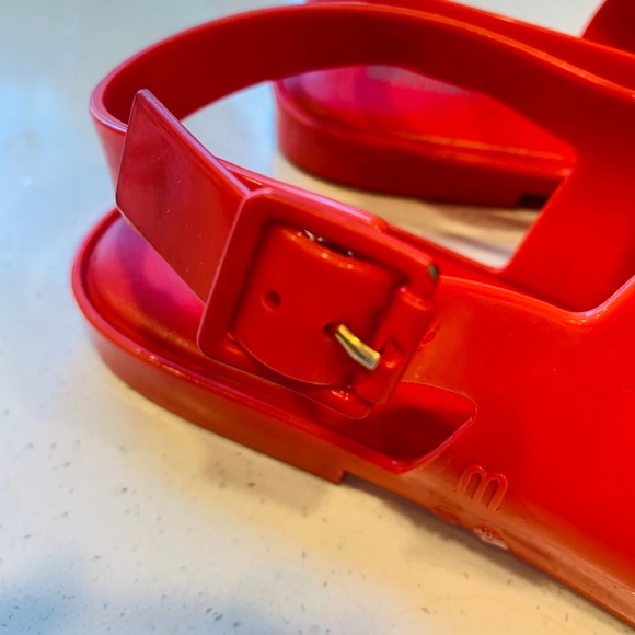 Melissa Classy Red Jelly Flat Sandals EU 38 - Picture 5 of 9